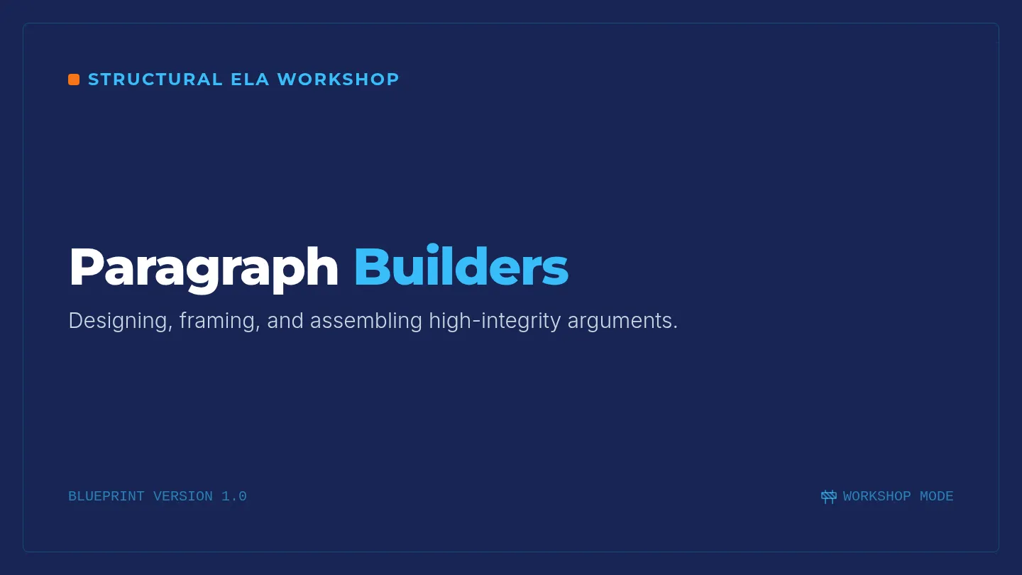 Paragraph Builders Slides