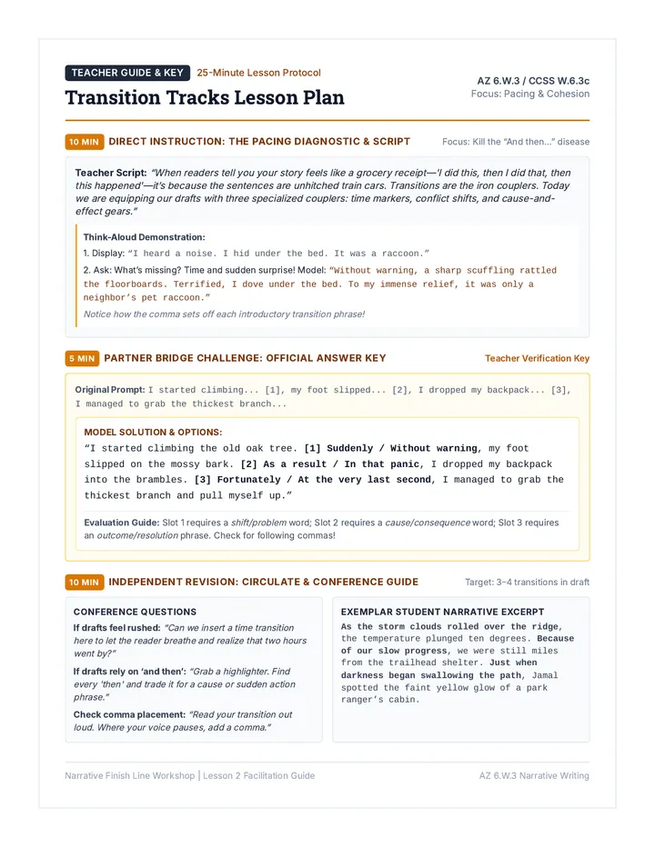Transition Tracks Teacher Guide