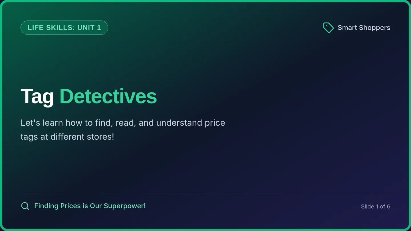 Tag Detectives Slides