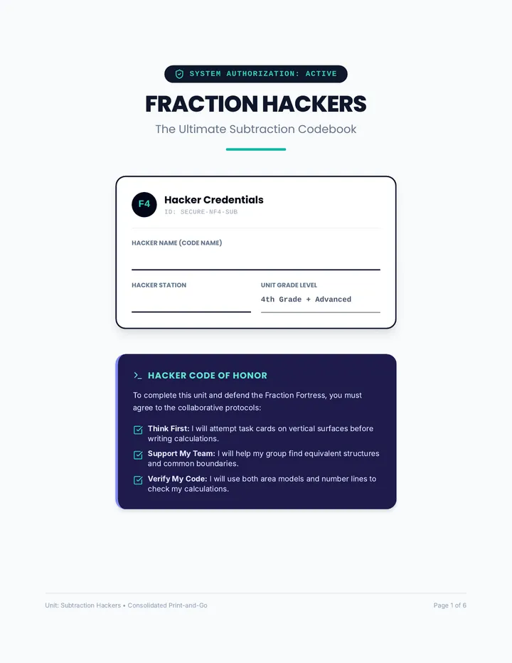 Hacker Codebook Packet