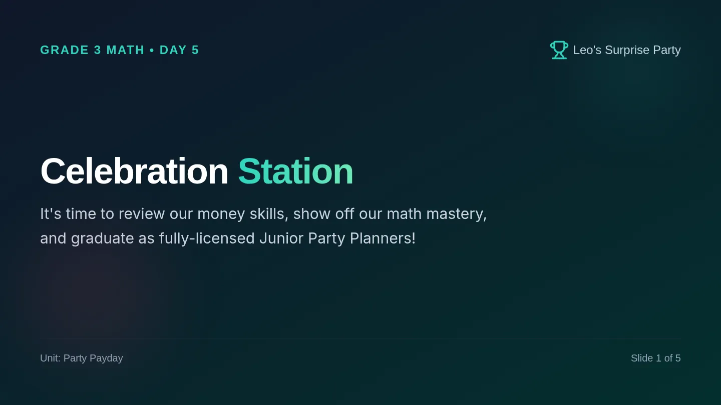 Celebration Station Slides