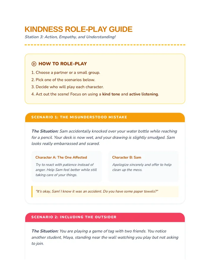 Kindness Role-Play Guide
