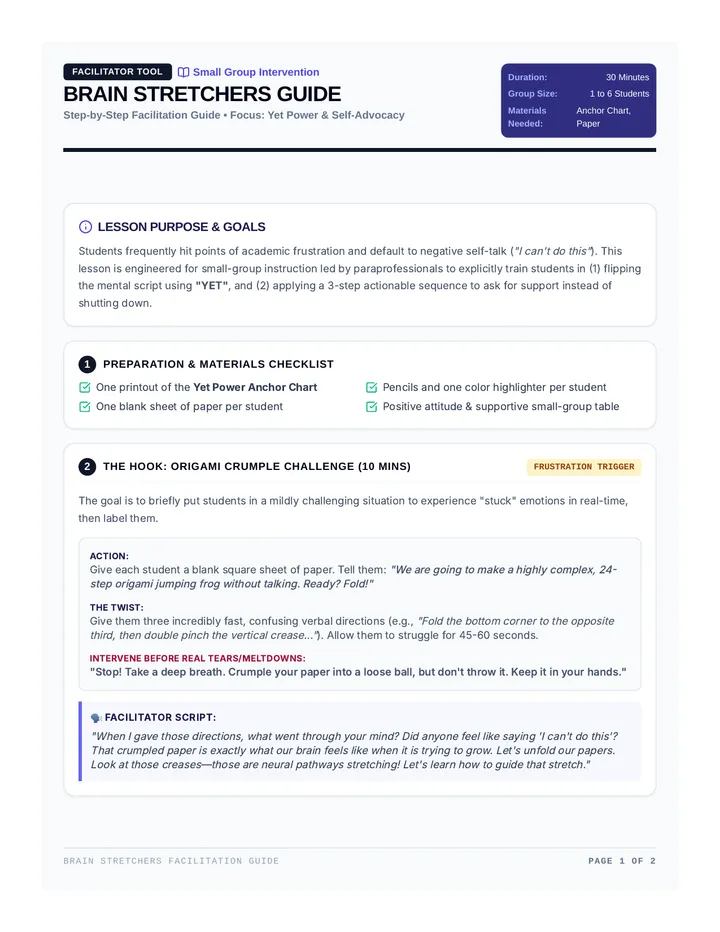 Brain Stretchers Facilitation Guide