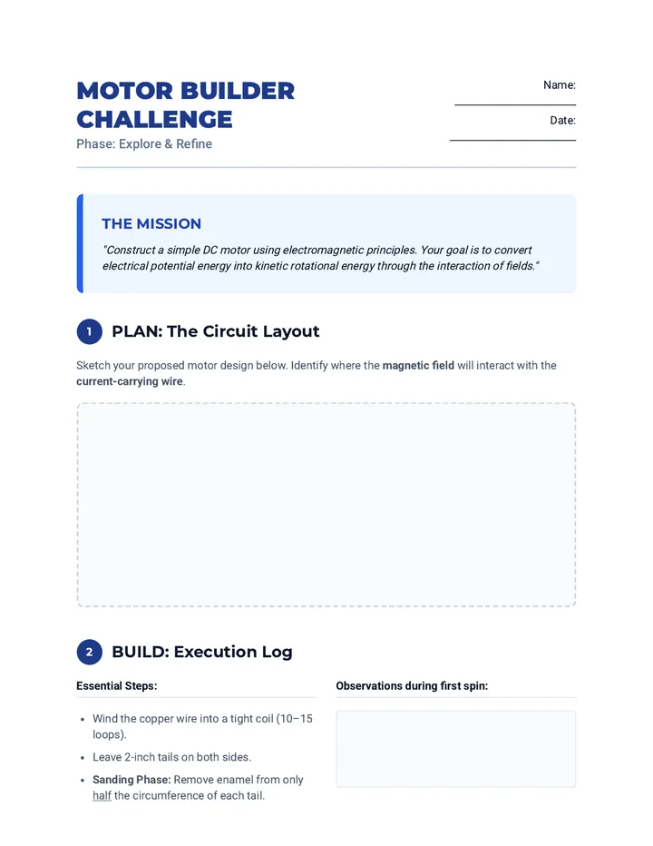 Motor Builder Challenge Guide