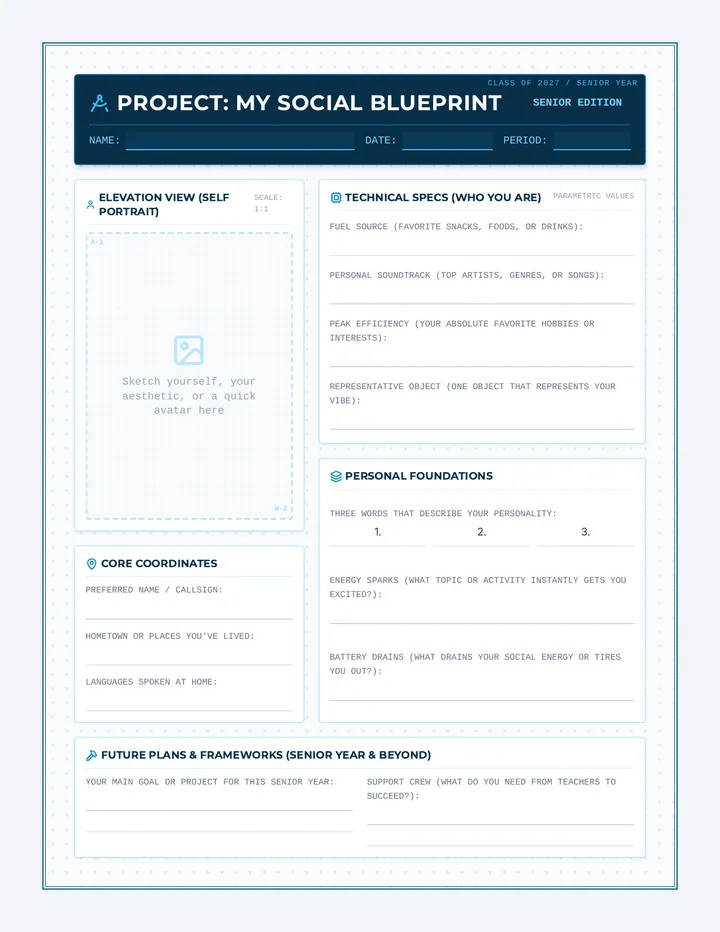 Social Blueprint Worksheet