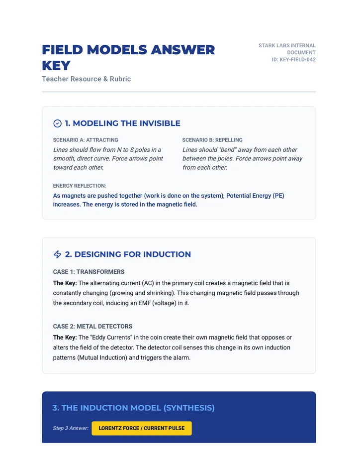Field Models Answer Key