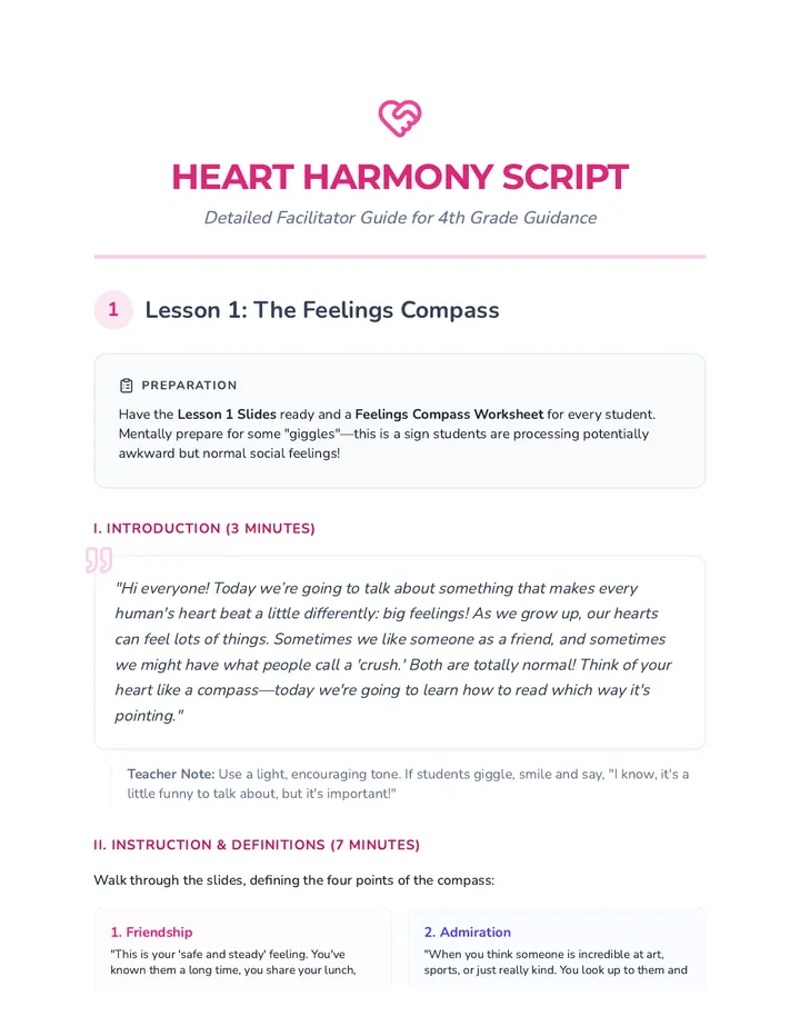 Heart Harmony Script