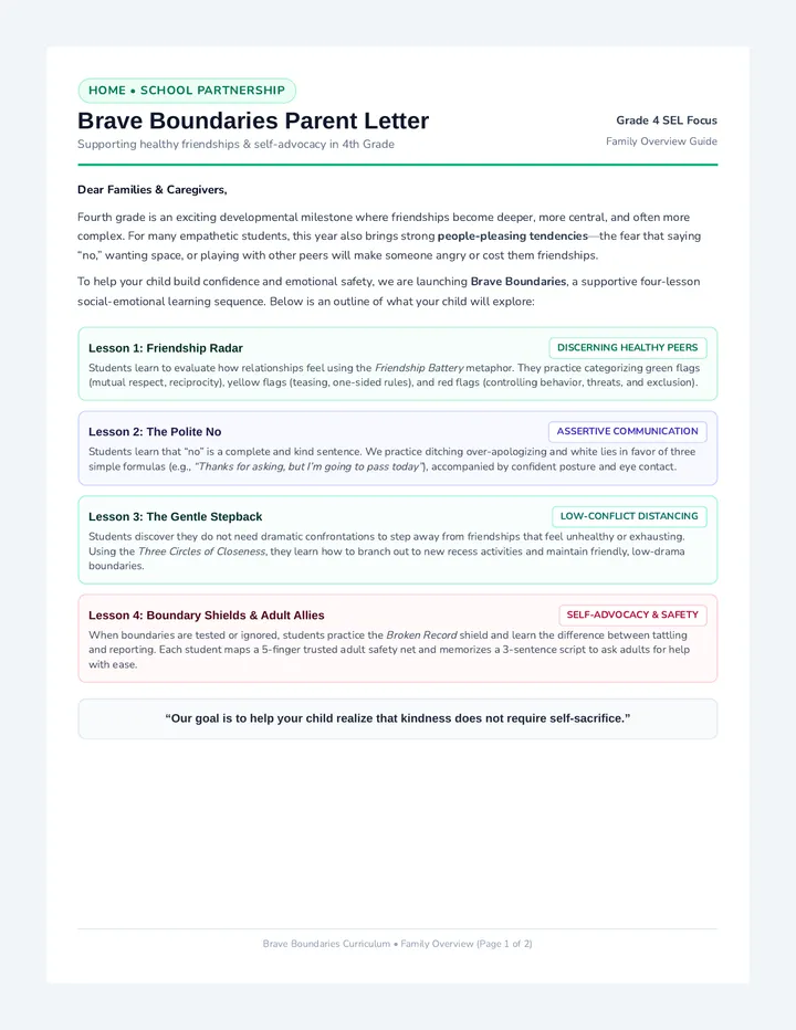 Brave Boundaries Parent Letter