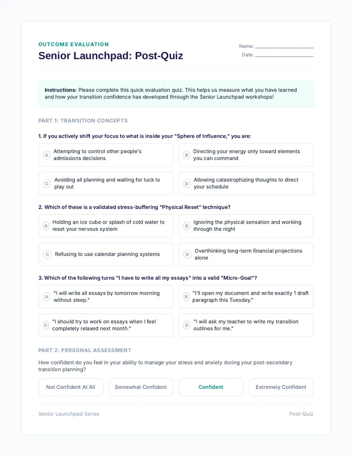 Launchpad Post Quiz