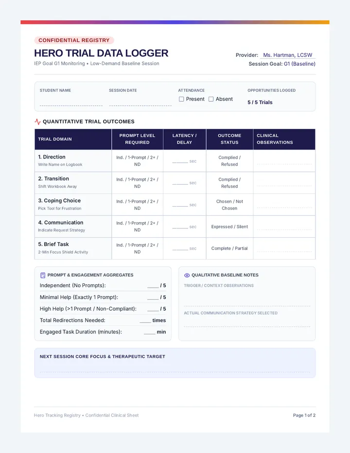 Hero Registry Data Sheet