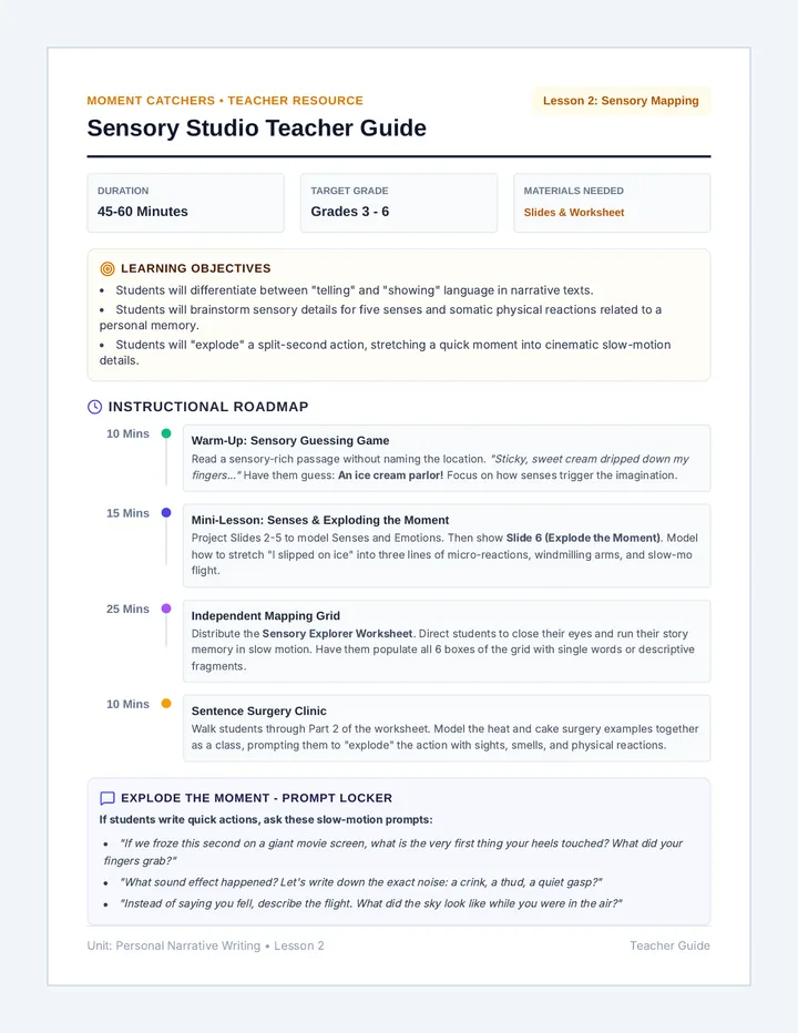 Sensory Studio Teacher Guide