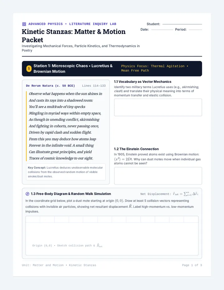 Kinetic Stanzas Packet