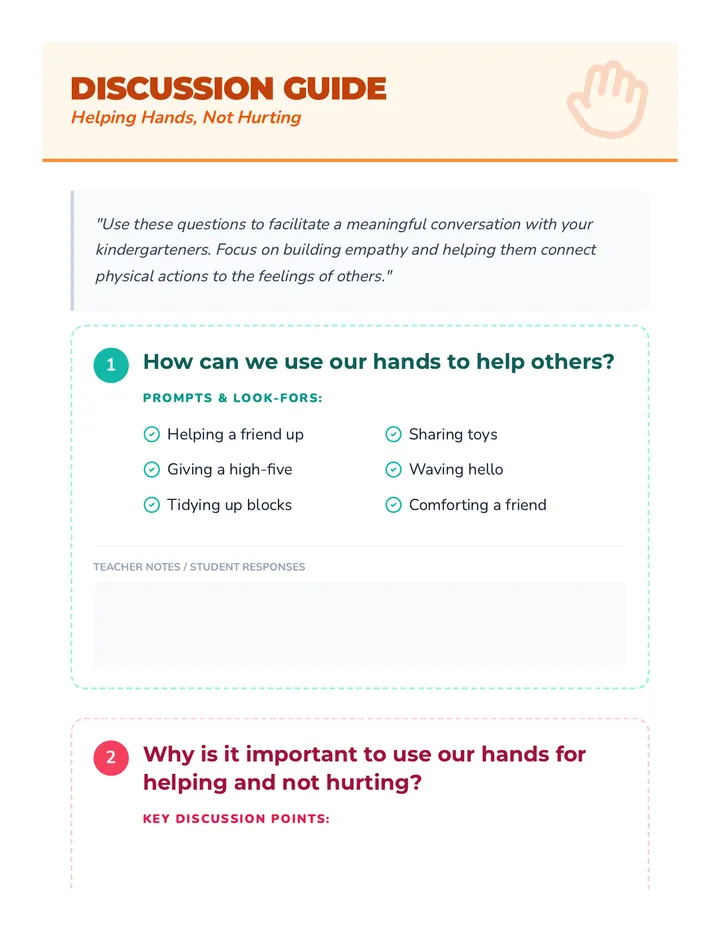 Helping Hands Discussion Guide
