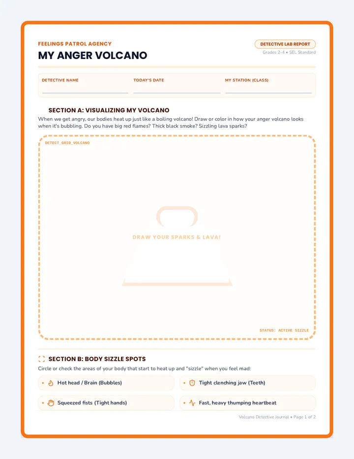 Volcano Detectives Coping Workbook