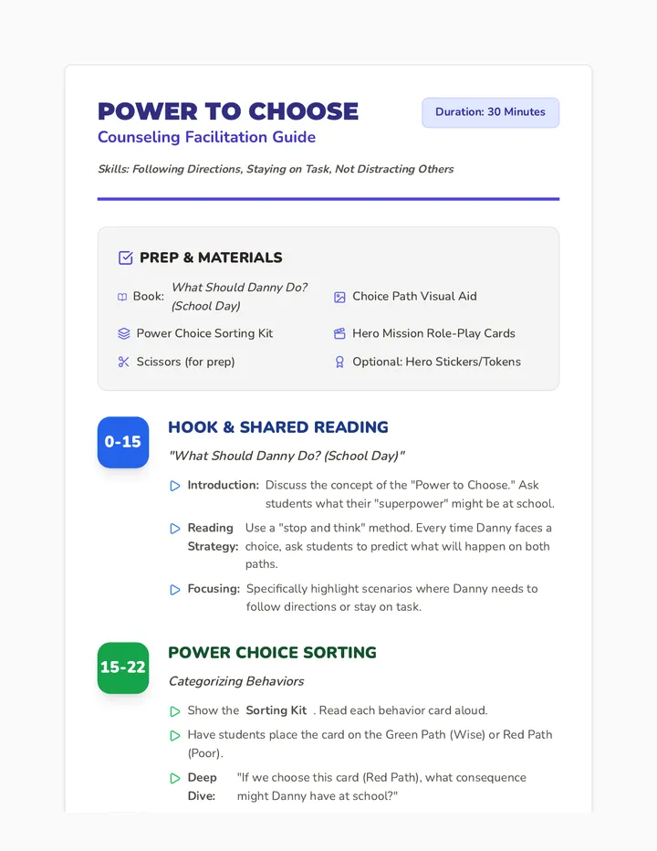 School Choice Facilitation Guide