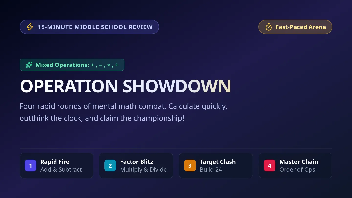 Operation Showdown Slides