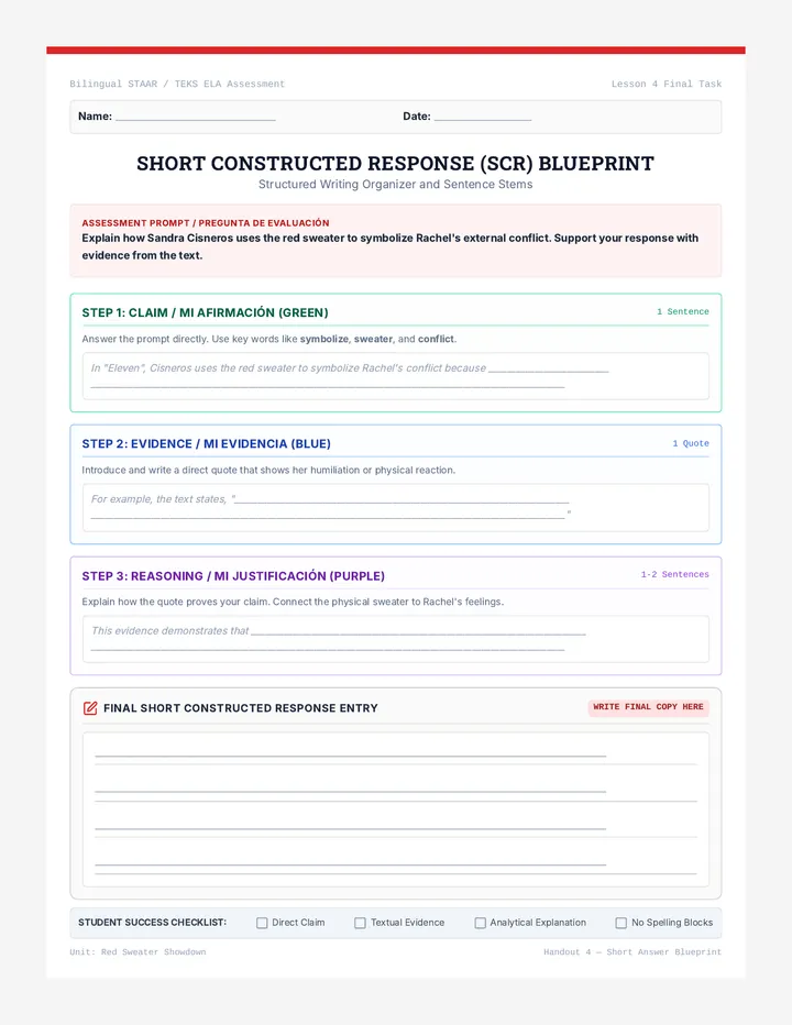 SCR Blueprint Worksheet