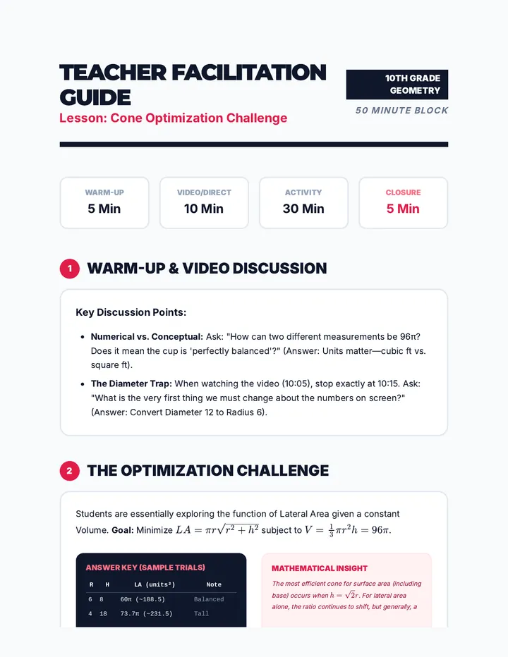 Teacher Facilitation Guide