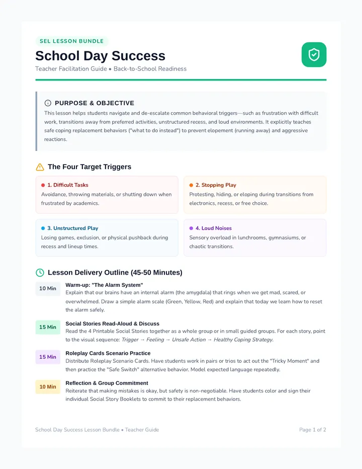 School Success Teacher Guide