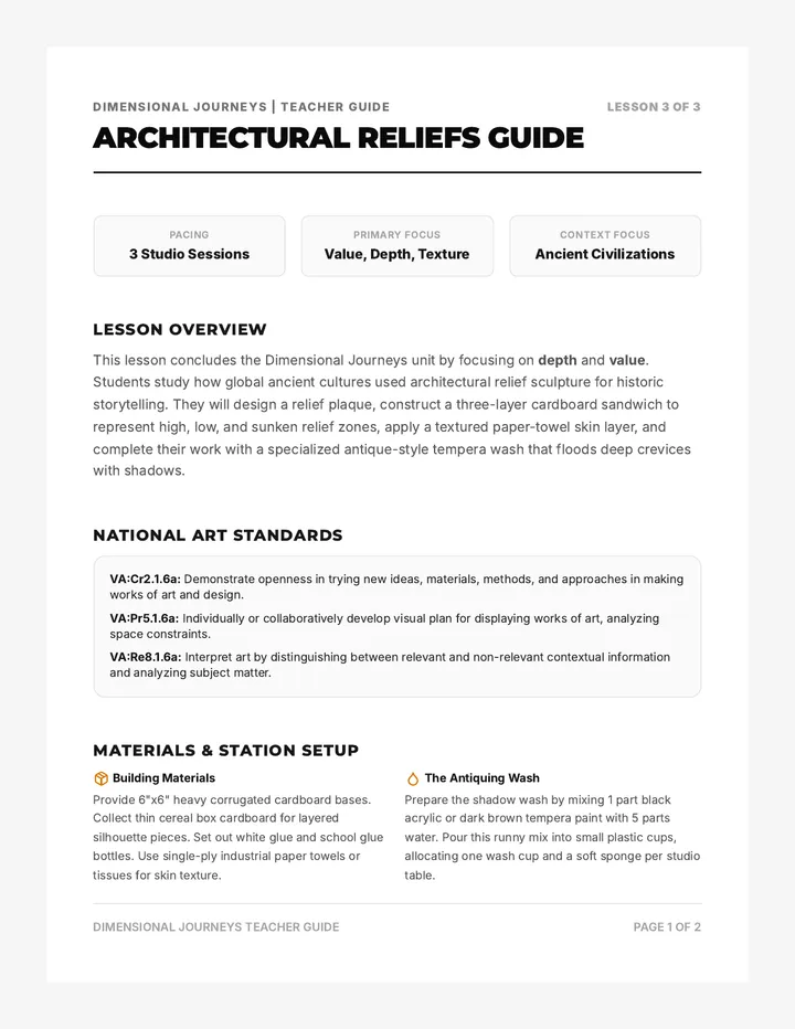 Architectural Reliefs Guide