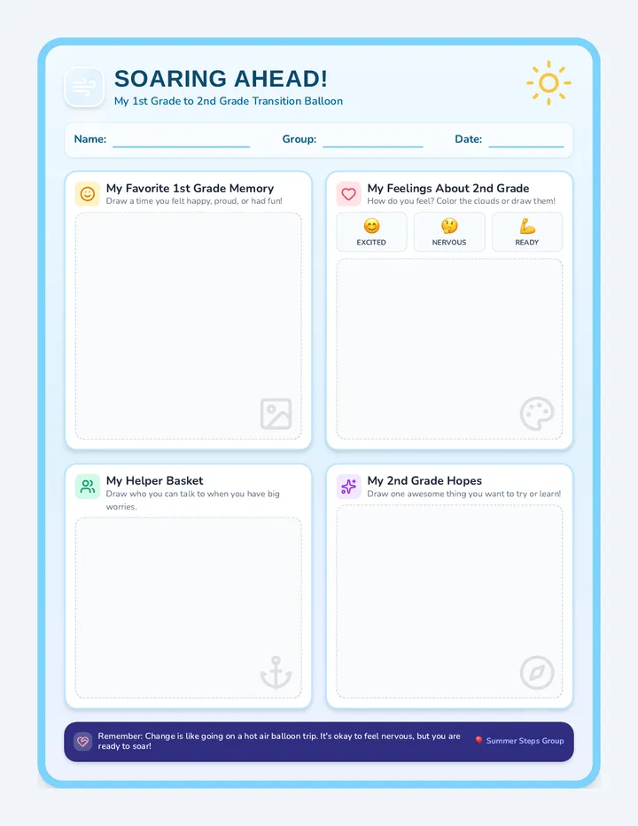 Soaring Ahead Worksheet