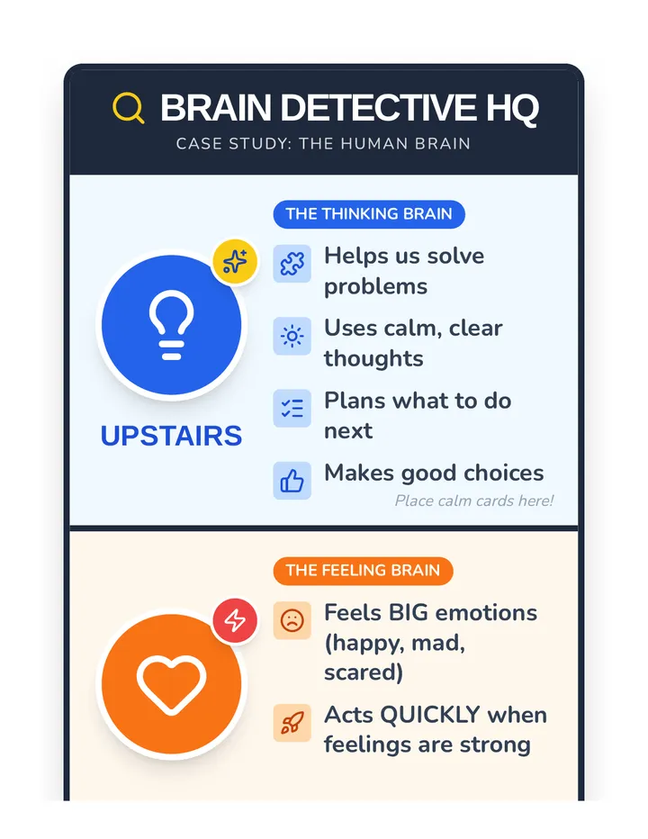 Upside Down Brain Poster