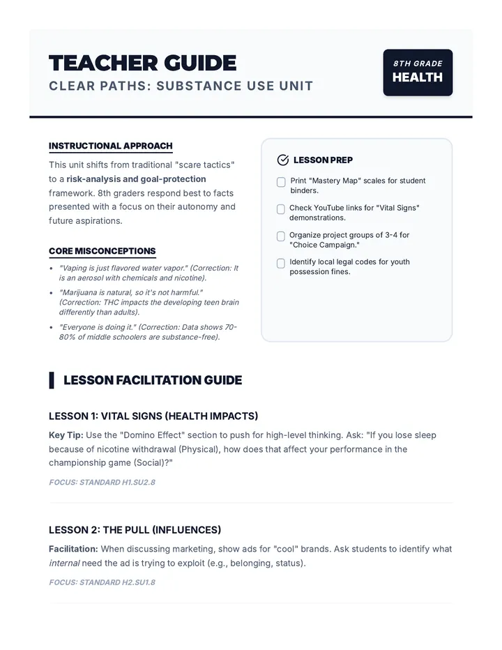 Substance Realities Teacher Guide