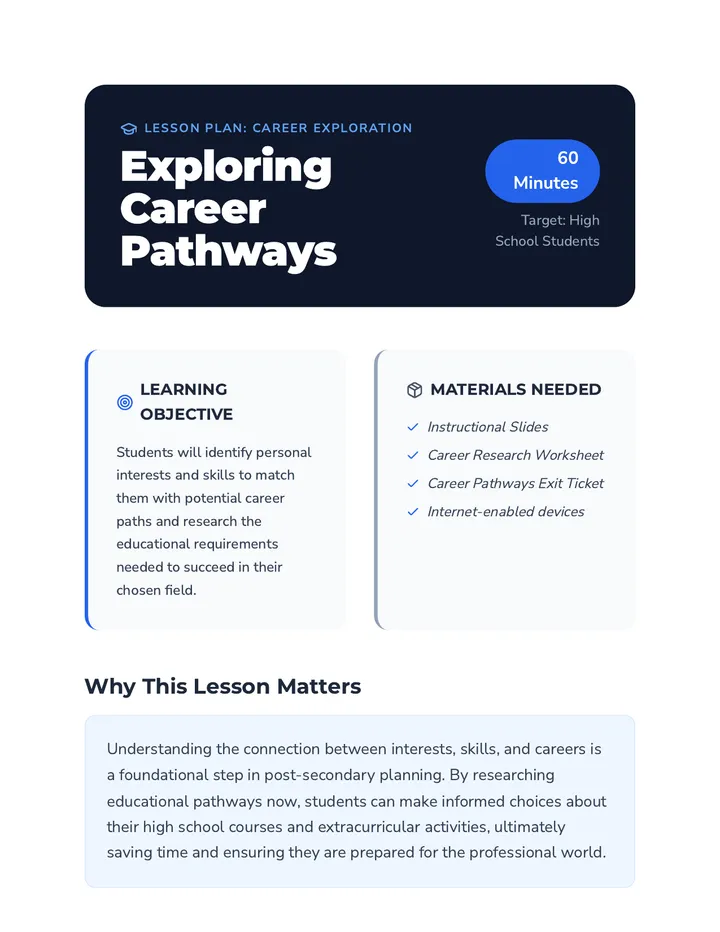 Exploring Career Pathways • Lesson • Lenny.com
