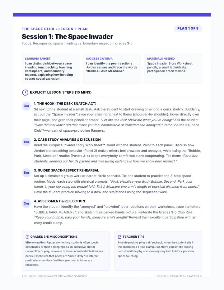 Space Invader Lesson Plan