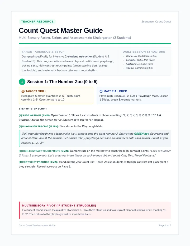 Count Quest Master Guide