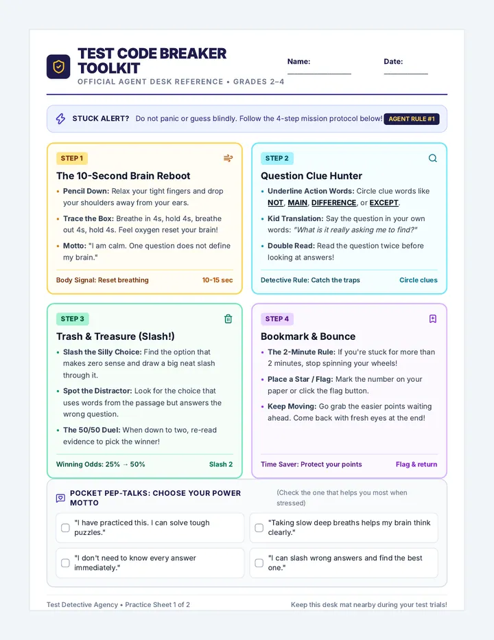 Stuck Buster Toolkit Worksheet