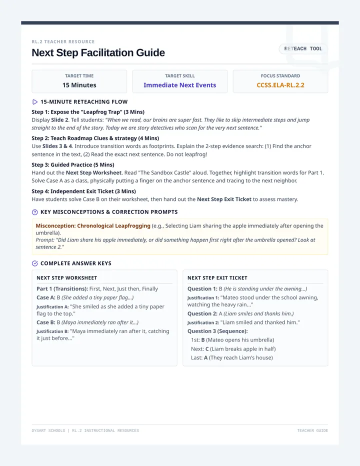 Next Step Teacher Guide