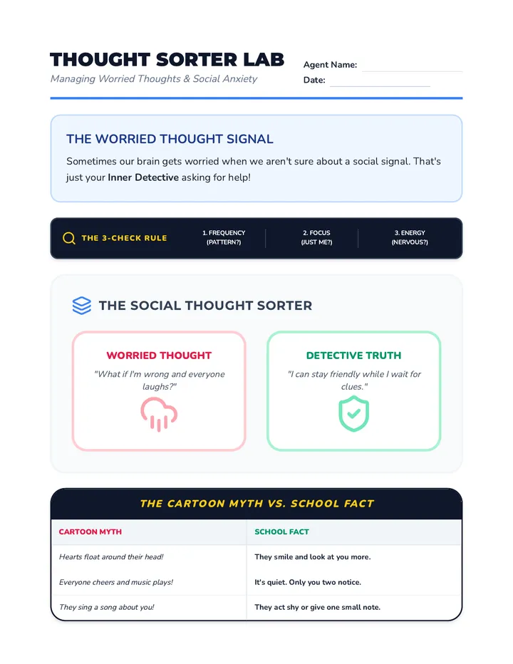 Thought Sorter Worksheet