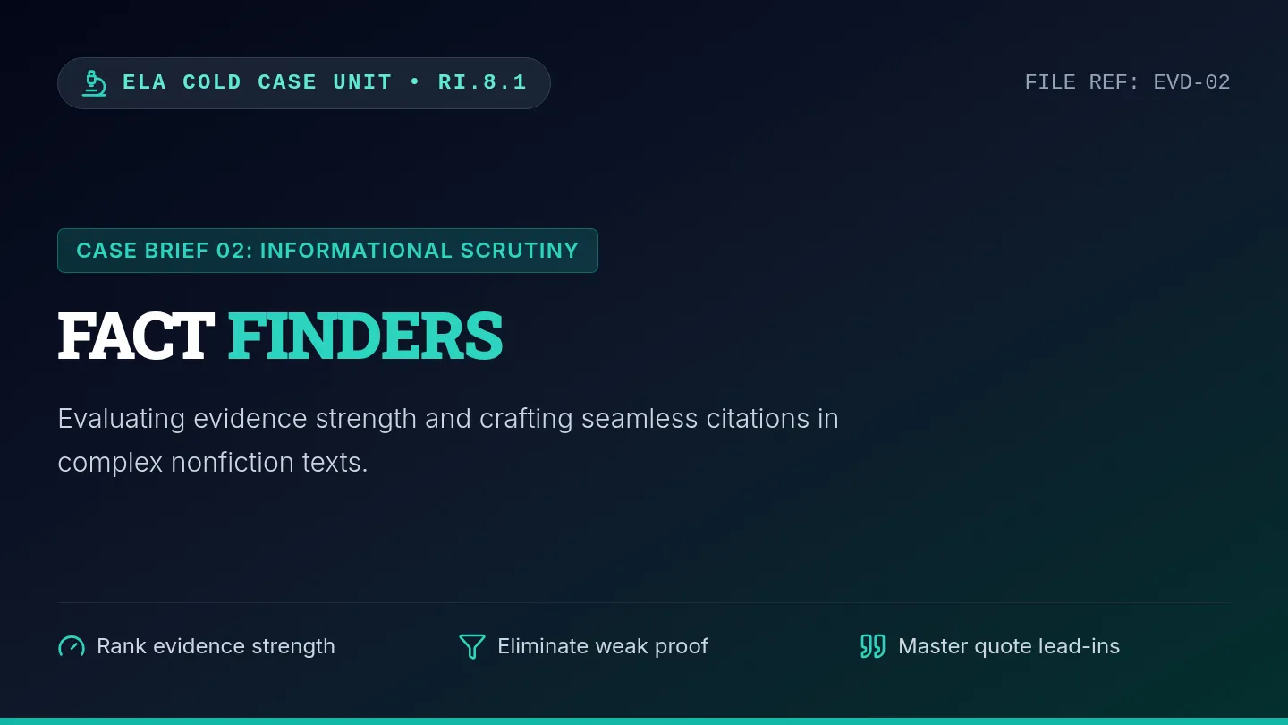 Fact Finders Slides