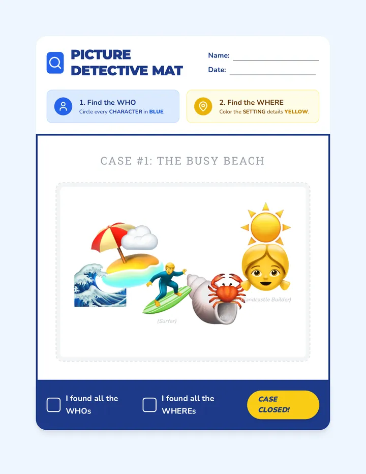 Picture Detective Mat