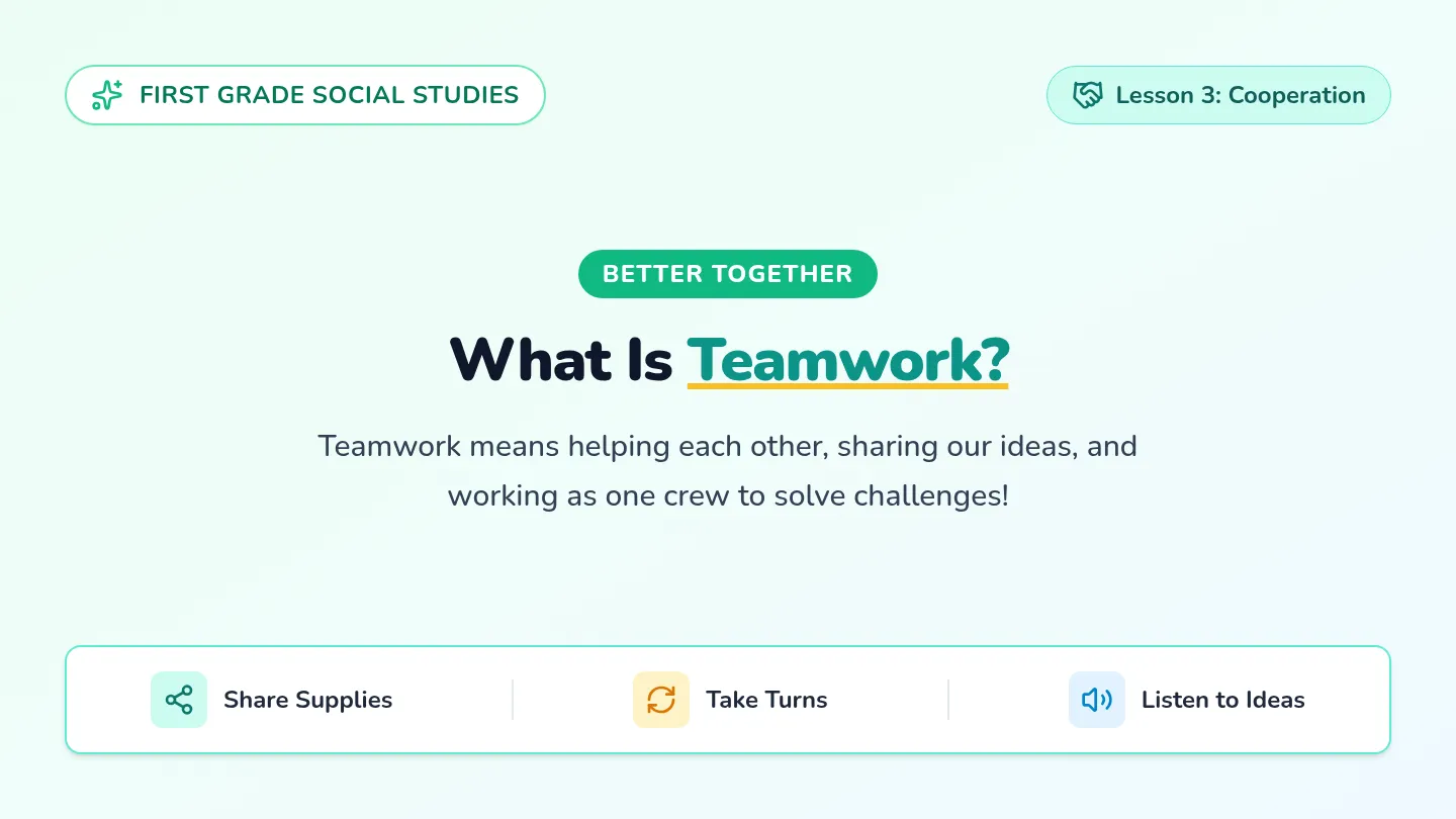 Teamwork Stars Slides