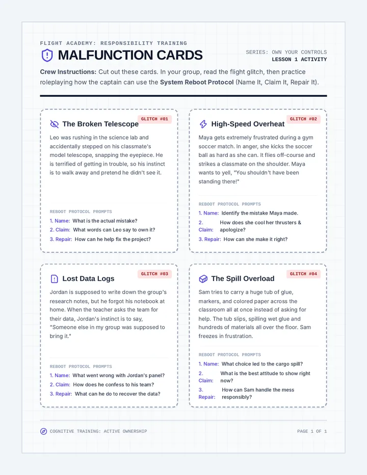 Own Your Controls Scenario Cards