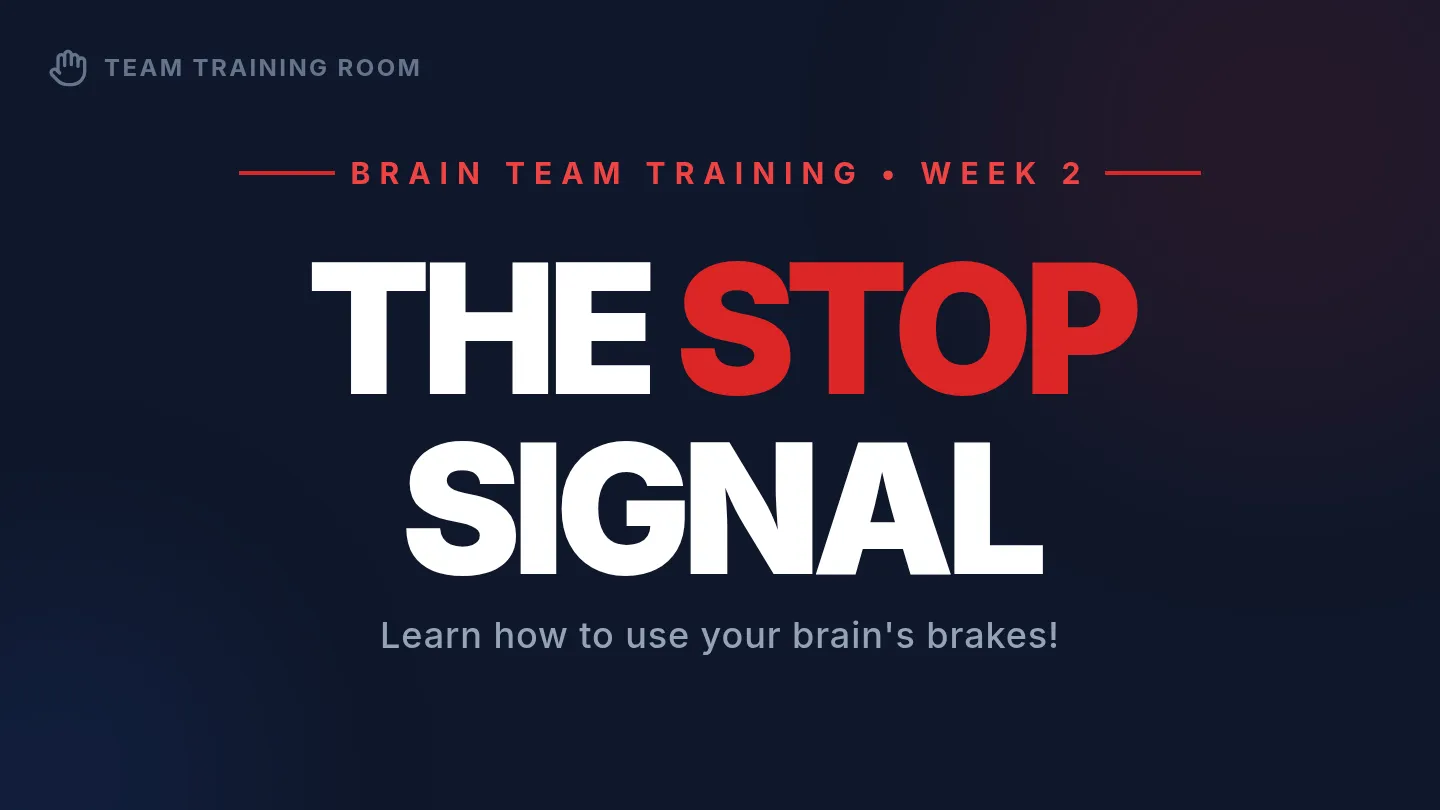 Stop Signal Training Slides