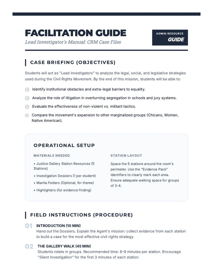 Justice Gallery Teacher Guide
