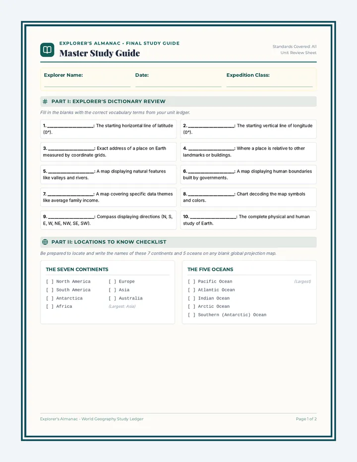 Master Study Guide