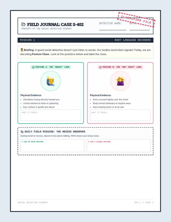 Social Detective Field Journal