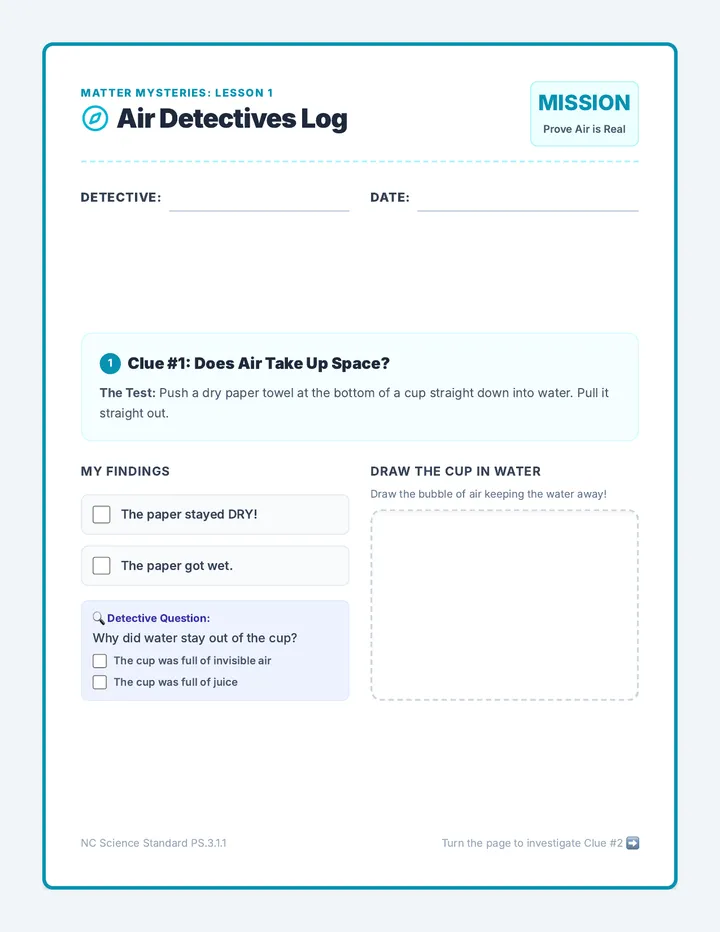Air Detectives Worksheet
