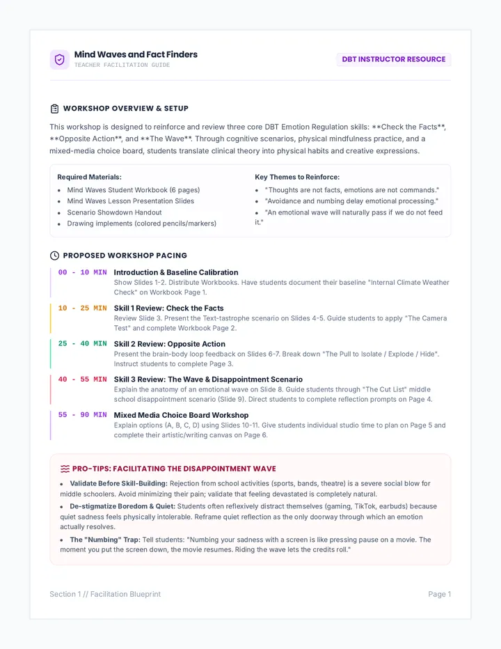Mind Waves Teacher Guide