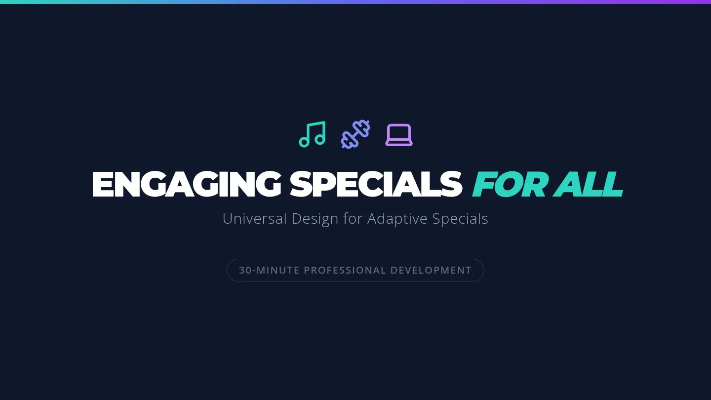 Engaging Specials Slides