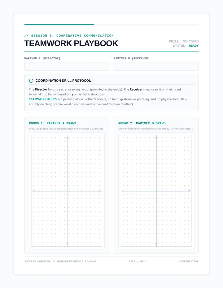 Co Op Challenge Worksheet
