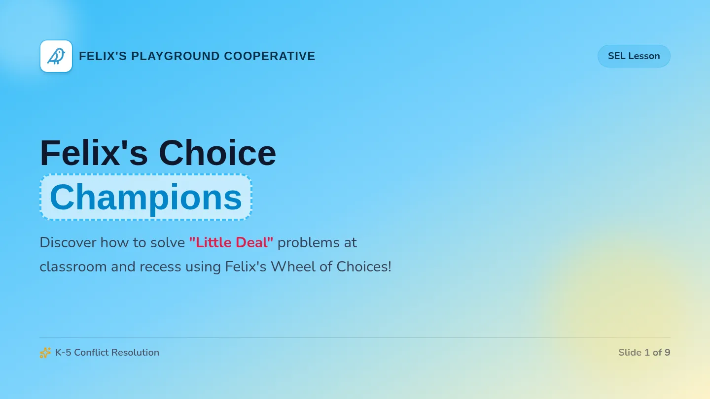 Felix's Choice Champions Slides
