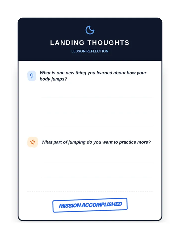 Landing Thoughts Cool Down