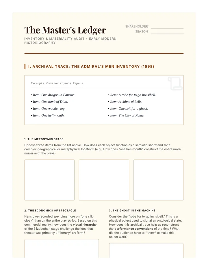 Property Audit Worksheet
