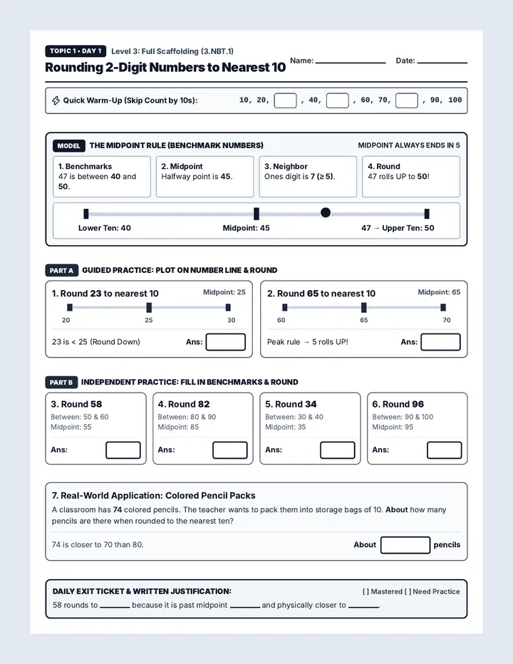 Rounding Bridge Student Packet