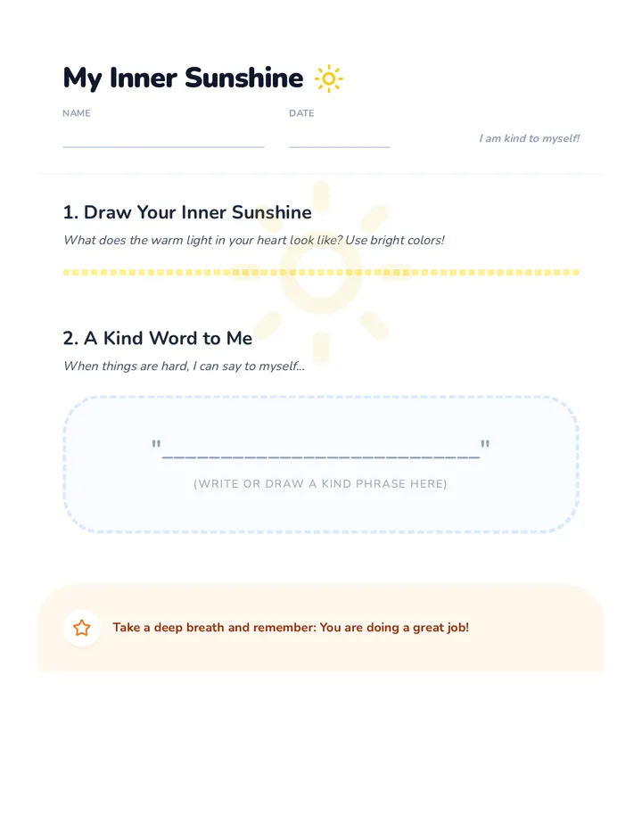 Inner Sunshine Inner Sunshine Self Compassion • Lesson • Lenny.com